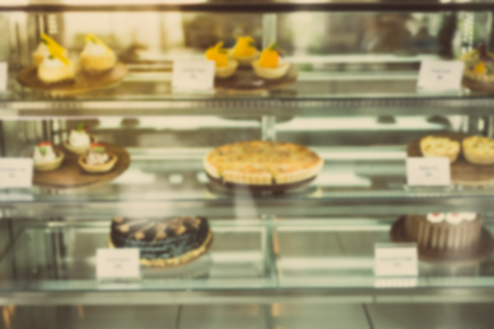 Blurred Bakeries in the mall and background bokeh.の写真素材