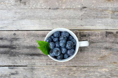 fresh blueberriesの写真素材
