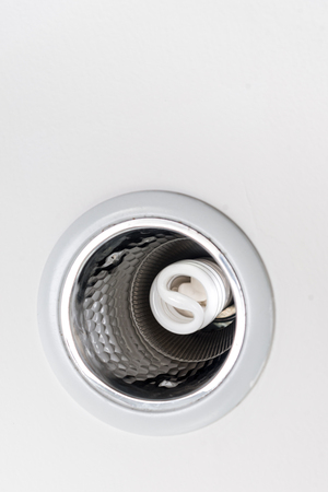 LED light on ceiling with copyspaceの写真素材