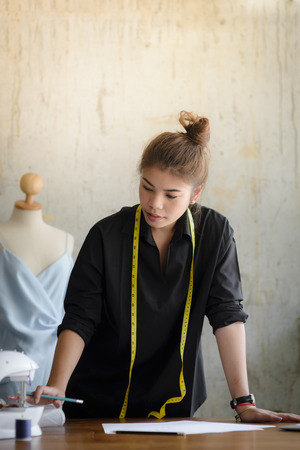 Fashion designer working for freelance or small business.の写真素材
