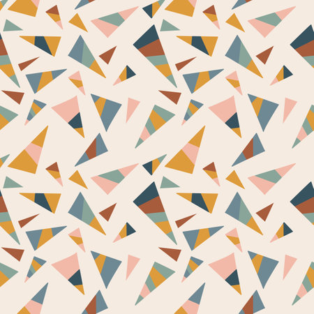 Abstract triangle seamless patternのイラスト素材