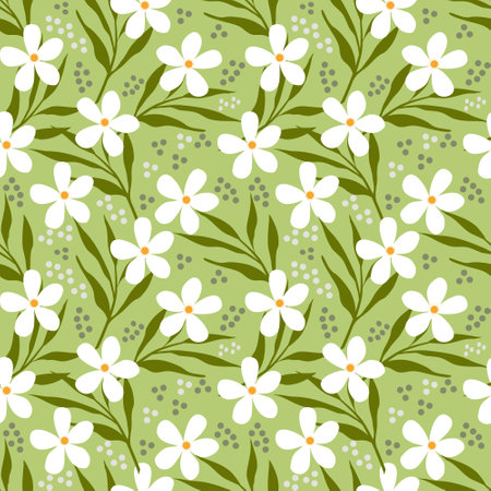 Floral seamless pattern backgroundのイラスト素材