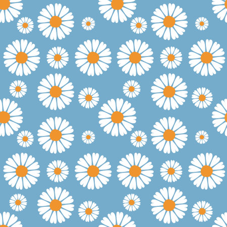 Folk art floral seamless pattern backgroundのイラスト素材