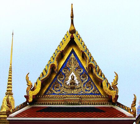 roof of templeの写真素材
