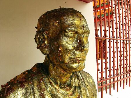 golden statueの写真素材