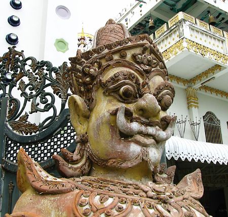 devil statueの写真素材