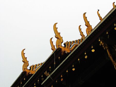 luxury roof of templeの写真素材
