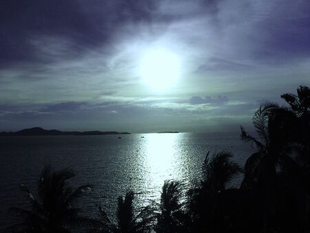 sunset and sunriseの写真素材