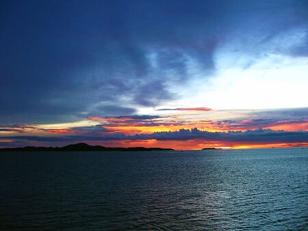 blue cloud and seaの写真素材