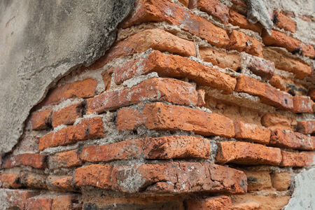 Background of old brick wall textureの写真素材