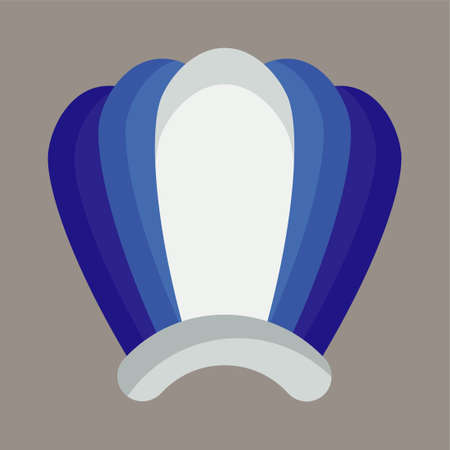 Shell icon or logo illustration vector graphic with gray background. Perfect use for ui, website, pattern, design, etc.のイラスト素材