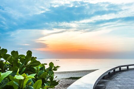 A place to relax and enjoy the viewの写真素材