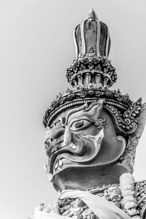 Thailand giant statue Black & whiteのeditorial素材