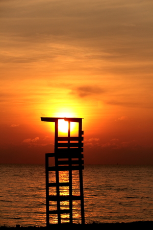 Popular tourist attractions and leisure swimming pointsの写真素材