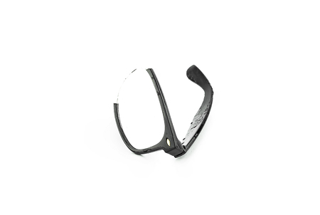 Broken glasses white backgroundの写真素材