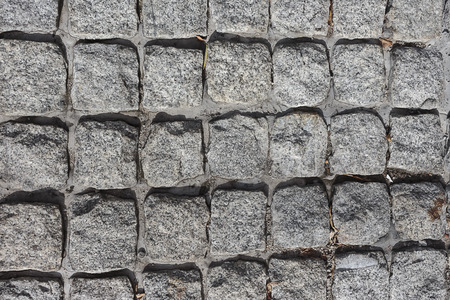 floor is made of gray graniteの写真素材