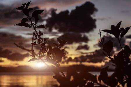 Beauty sunrise and sunset landscapesの写真素材