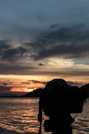 Photography, lifestyle and fish and fishery Sunset Lakeの写真素材