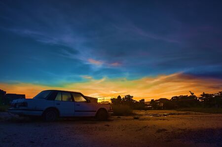 Cartoon paintings abandoned  songkhla Thailandの写真素材