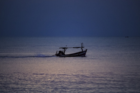 Fisherman's life near the coastの写真素材