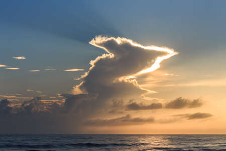 Nature and landscaping Sunrise, sea and bright morning sky
