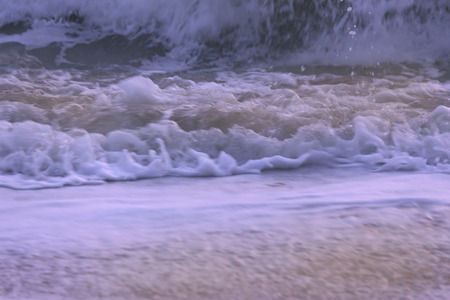 The beauty of the sea and the waves reflecting from the sun