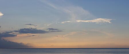 The morning panorama before sunrise is the time when the sky and clouds With beautiful colors