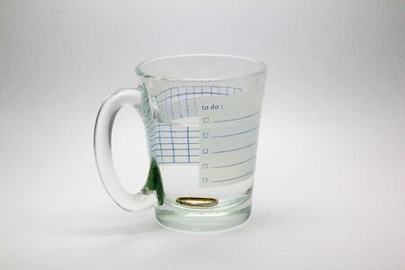 A ring in a glassの写真素材