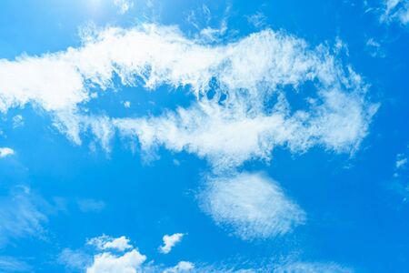 cloud on blue skyの写真素材