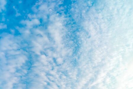 clouds in the blue sky