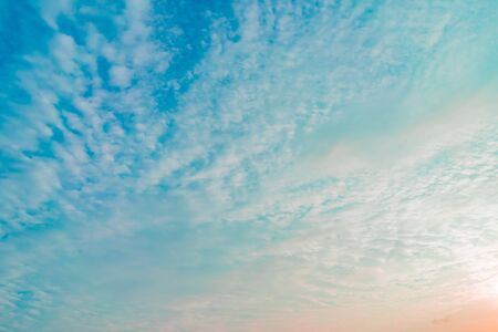 clouds in the evening sky
