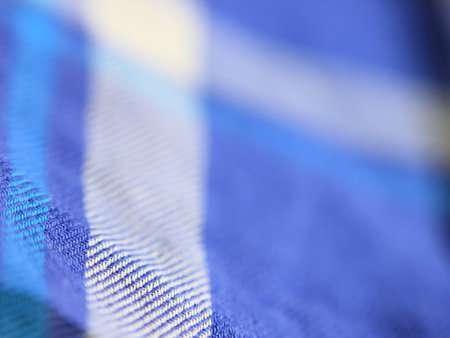 abstract background texture blue striped smooth cloth waves with blurred.The image clearly shows the texture.の写真素材