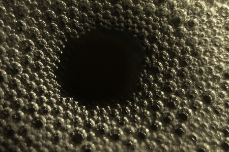 bubble with a black hole