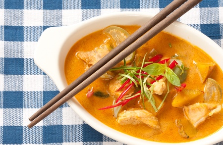 Delicious Thai panang curryの写真素材