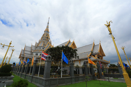 White Thai churchの写真素材