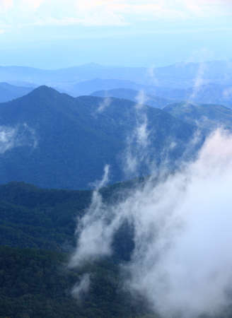 Mountain and cloud in nature