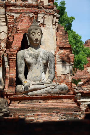 Wat Phra Sri Sanphet in Ayutthaya Thailandの写真素材