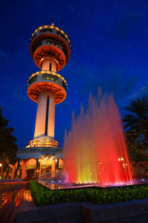 Beautiful tower at Suphanburi province Thailandのeditorial素材