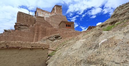 Basgo gompa in Leh, Indiaの写真素材