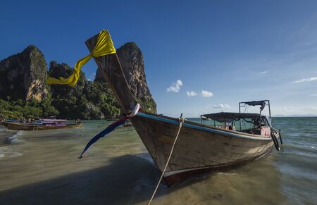 Railay beach in Krabi, Thailandの写真素材