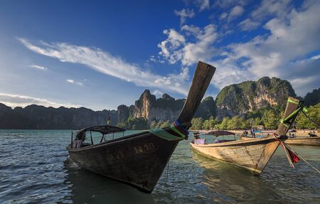 Railay beach in Krabi, Thailandの写真素材