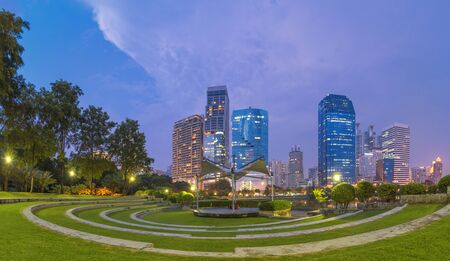 Benjakitti park in Bangkok, Thailandの写真素材