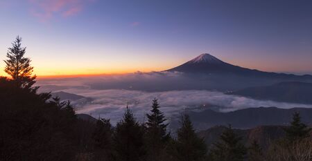 Mountain Fuji (Fuji san) in Japanの写真素材