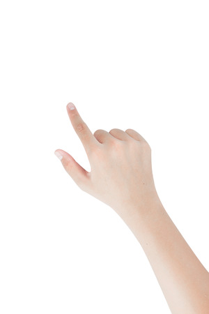 hand pointingの写真素材