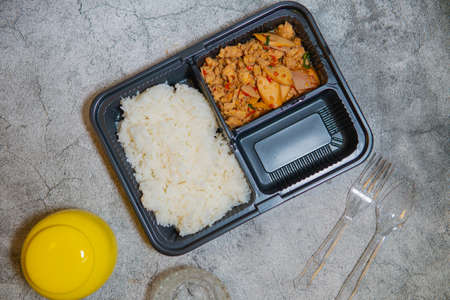Fried rice menu at breakfast timeの写真素材