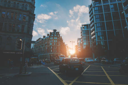 LONDON, ENGLAND - July 7, 2017. Exterior of Harrods department store in the Brompton Road, Knightsbridge showing shoppers passing by.のeditorial素材