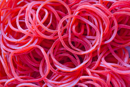 Closeup Rubber Bandの写真素材