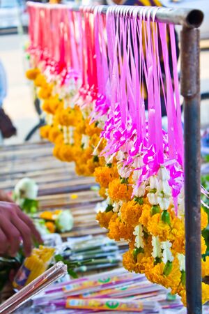 Flower Garlands ,Thailandの写真素材