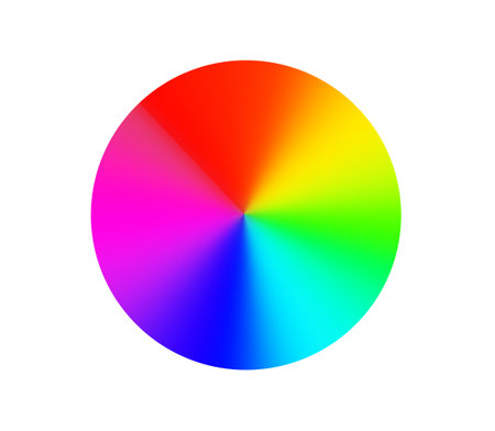 Abstract circle Rainbow on white background. LGBTQ+ Pride Symbol. LGBTQ Pride Month concept.の写真素材