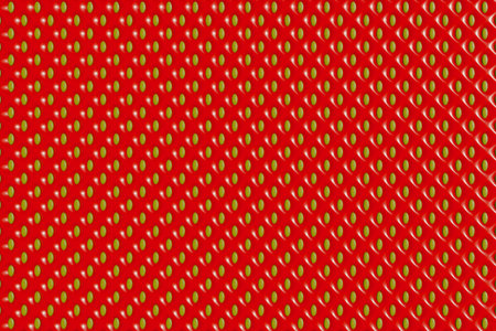 3d rendering of red strawberry for abstract texture and background. 3d fruit background concept.の写真素材